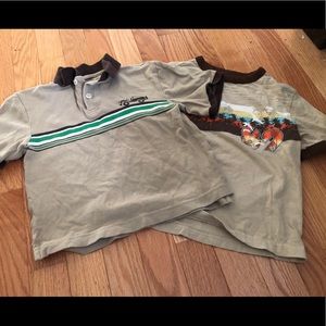 2 Boys Tan T-Shirts